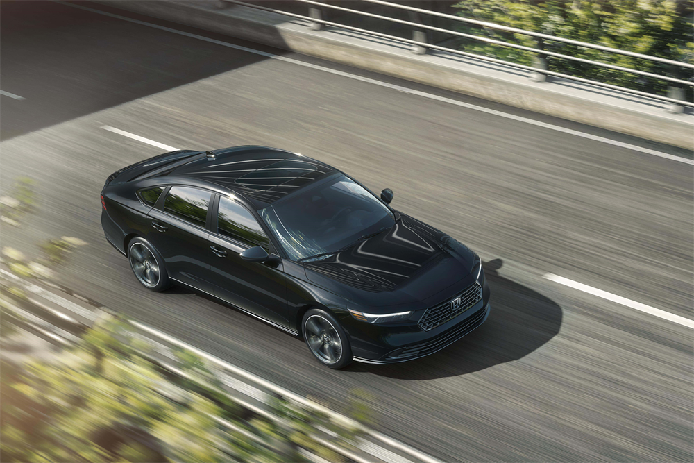 The 2026 Honda Accord on the road