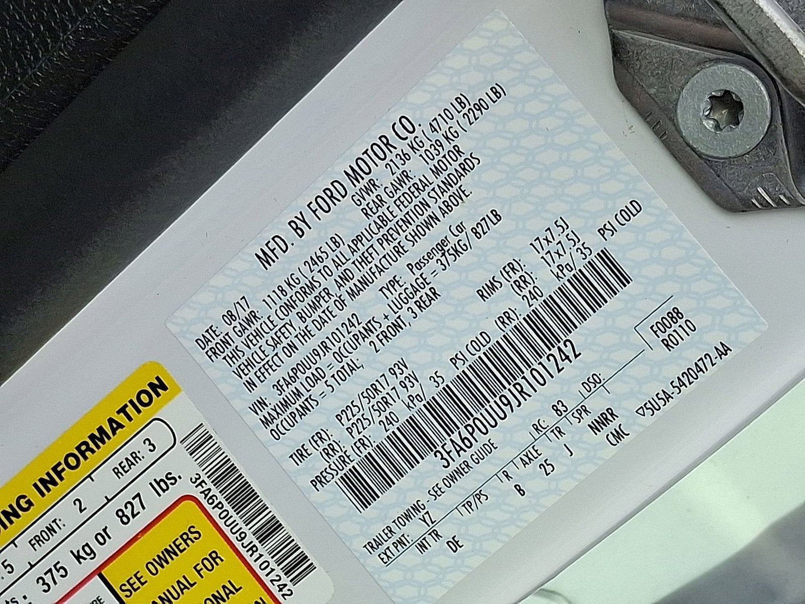 2018 Ford Fusion Hybrid S