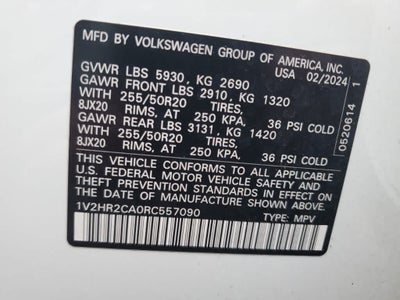 2024 Volkswagen Atlas 2.0T SE w/Technology