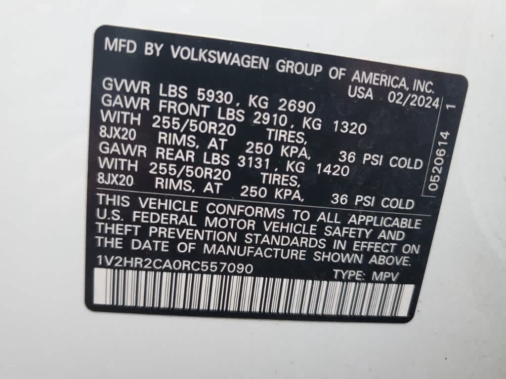 2024 Volkswagen Atlas 2.0T SE w/Technology