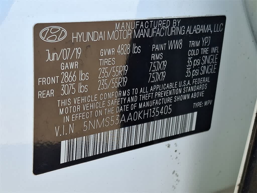 2019 Hyundai Santa Fe Limited