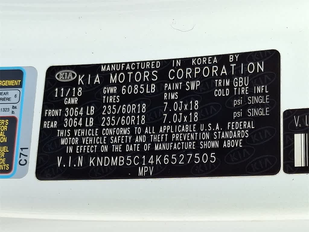 2019 Kia Sedona EX