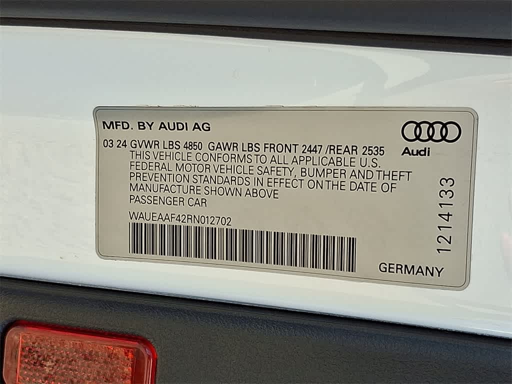 2024 Audi A4 S line Premium Plus