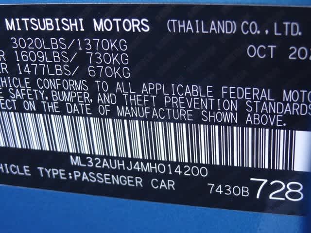 2021 Mitsubishi Mirage ES