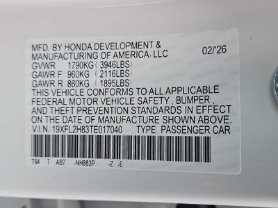 2026 Honda Civic Sport