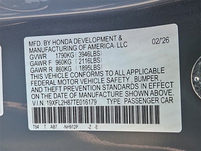 2026 Honda Civic Sport