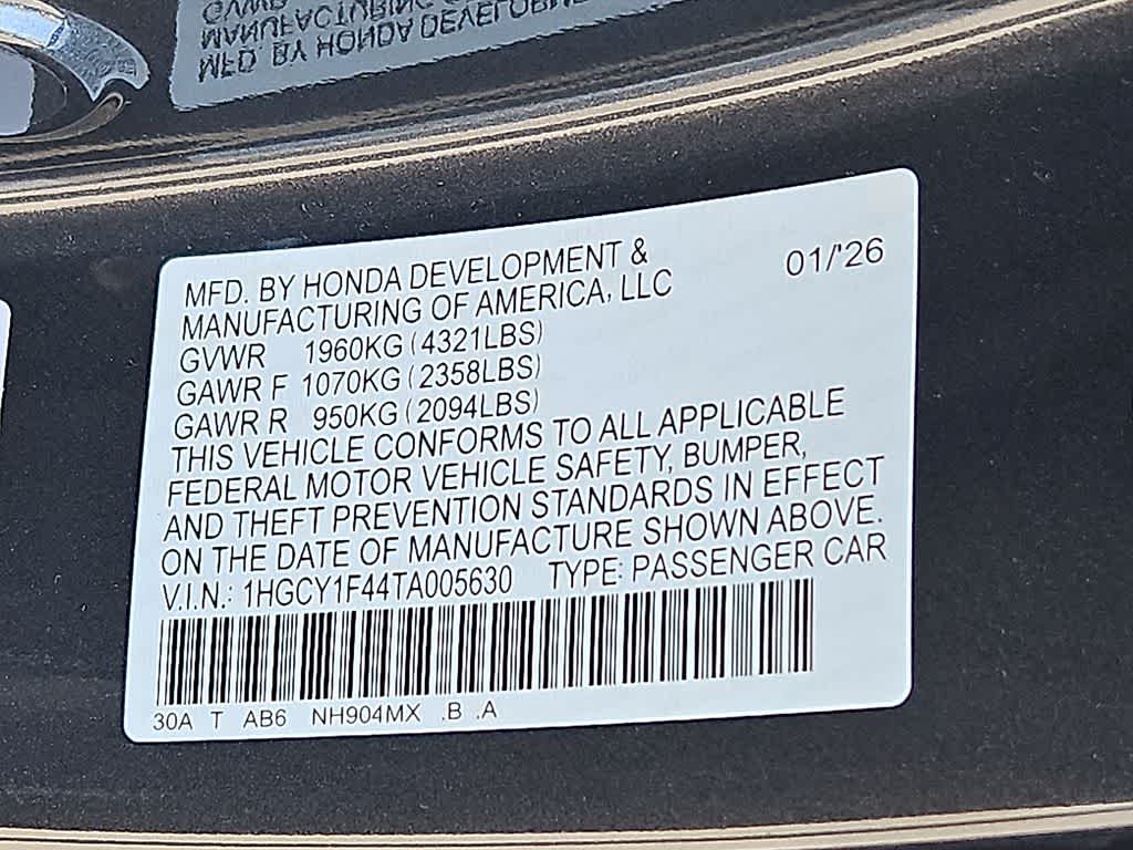 2026 Honda Accord SE