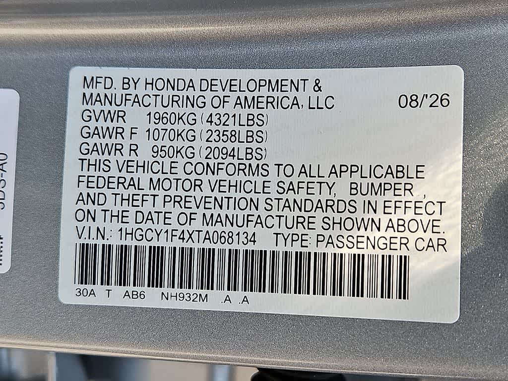 2026 Honda Accord SE
