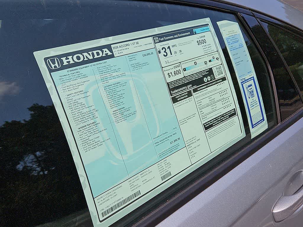 2026 Honda Accord SE