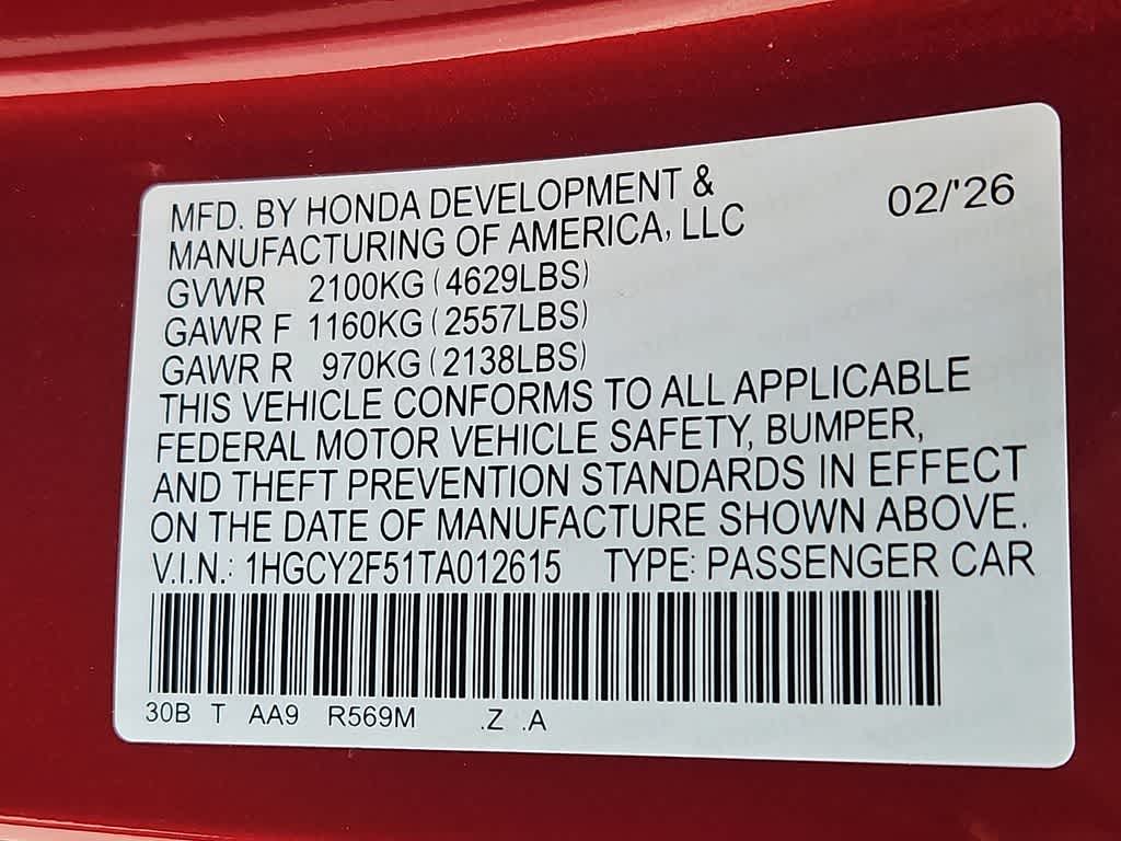 2026 Honda Accord Hybrid Sport