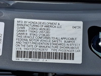 2026 Honda Accord Hybrid Sport