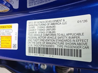 2026 Honda Accord Hybrid Sport