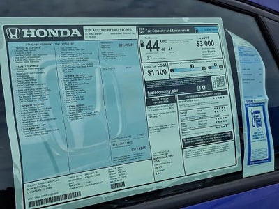 2026 Honda Accord Hybrid Sport-L