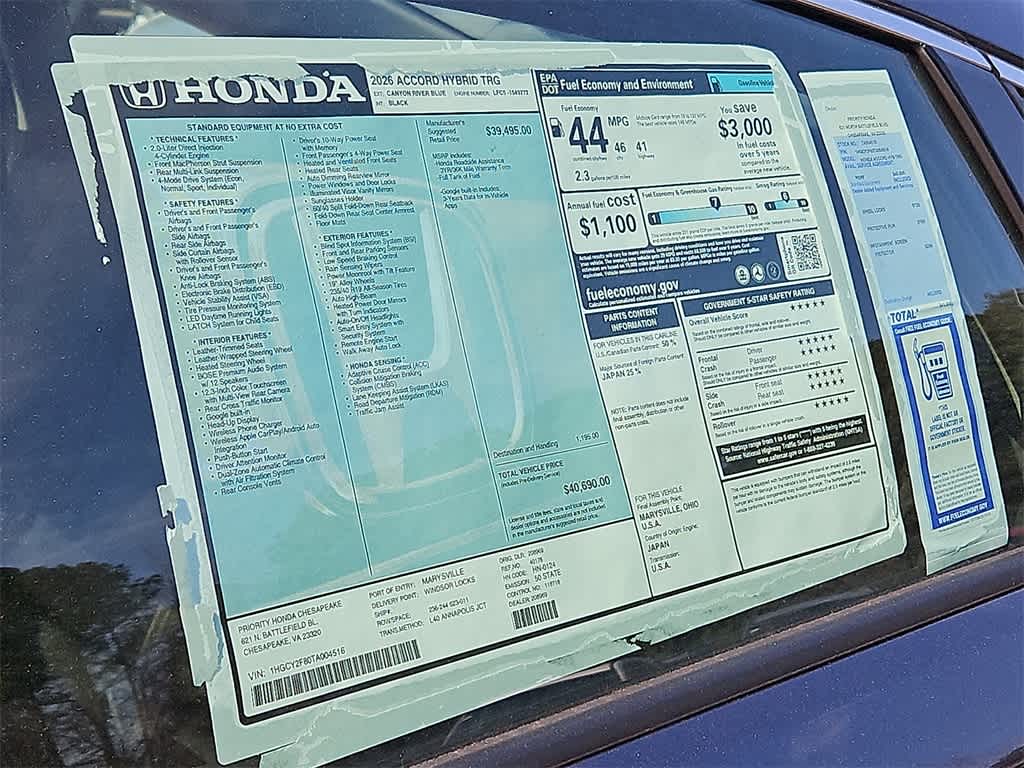 2026 Honda Accord Touring