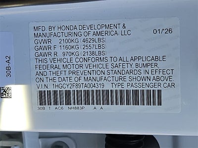 2026 Honda Accord Touring