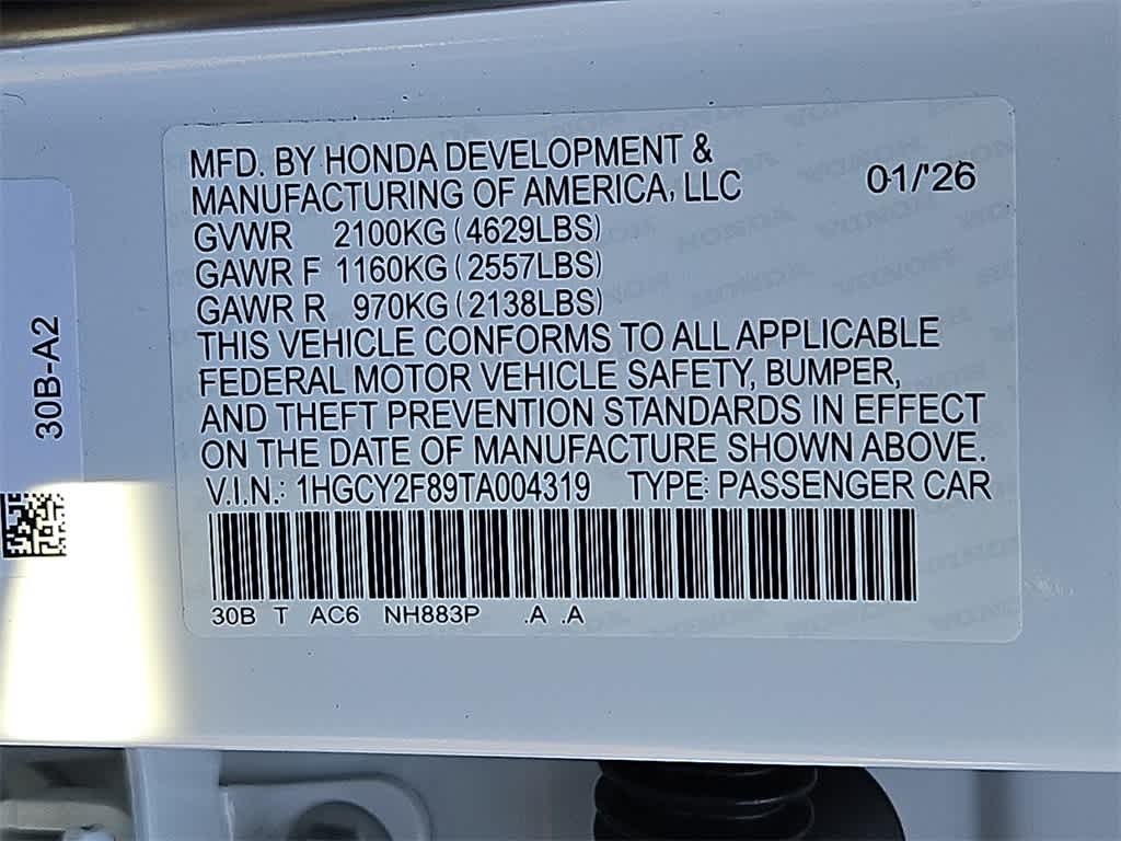 2026 Honda Accord Touring