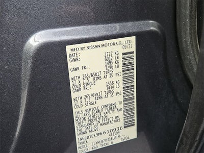 2023 Nissan Frontier SV