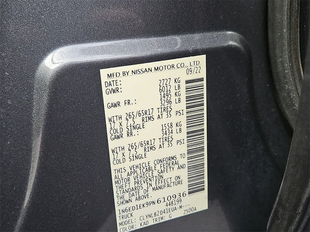 2023 Nissan Frontier SV