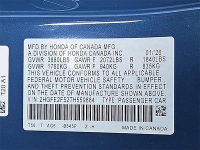 2026 Honda Civic Sport