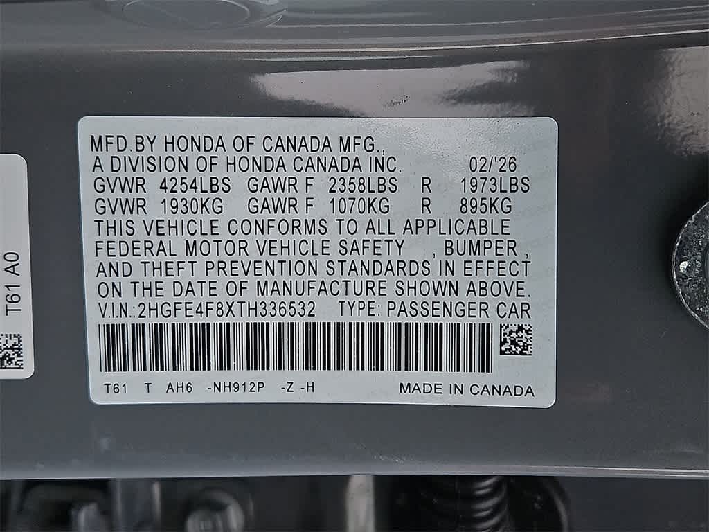 2026 Honda Civic Hybrid Sport