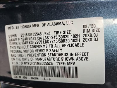 2021 Honda Pilot Special Edition