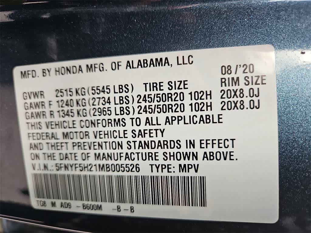 2021 Honda Pilot Special Edition