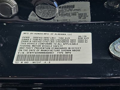 2021 Honda Pilot Touring 8-Passenger