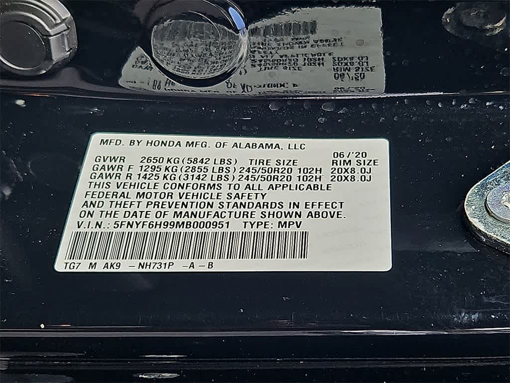 2021 Honda Pilot Touring 8-Passenger