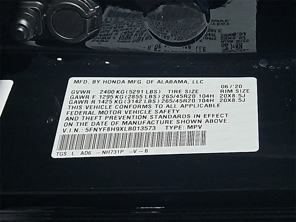 2020 Honda Passport Touring