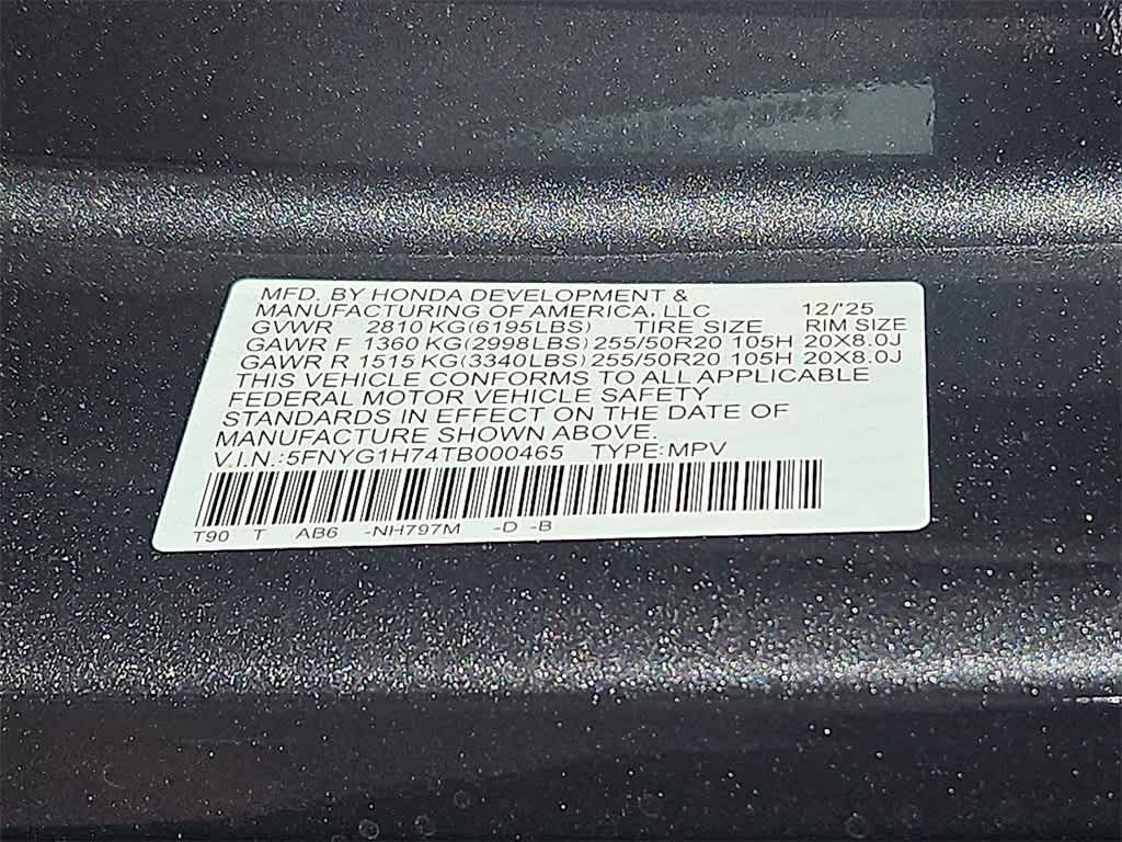 2026 Honda Pilot Touring