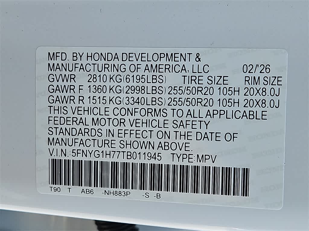 2026 Honda Pilot Touring S