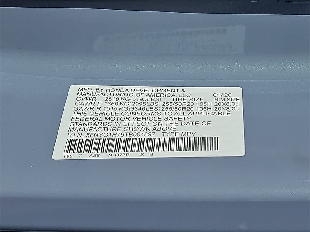 2026 Honda Pilot Touring S