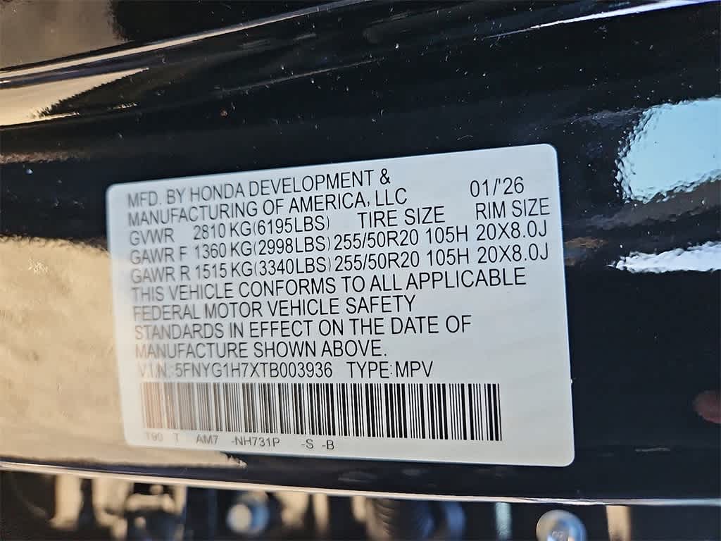 2026 Honda Pilot Touring