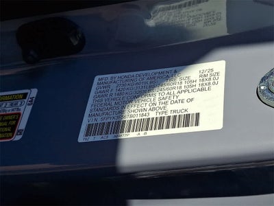 2026 Honda Ridgeline RTL