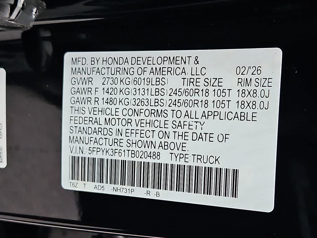 2026 Honda Ridgeline TrailSport