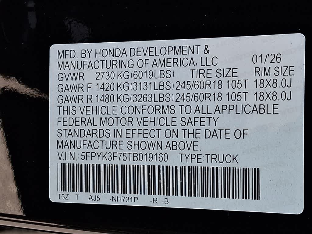 2026 Honda Ridgeline TrailSport+