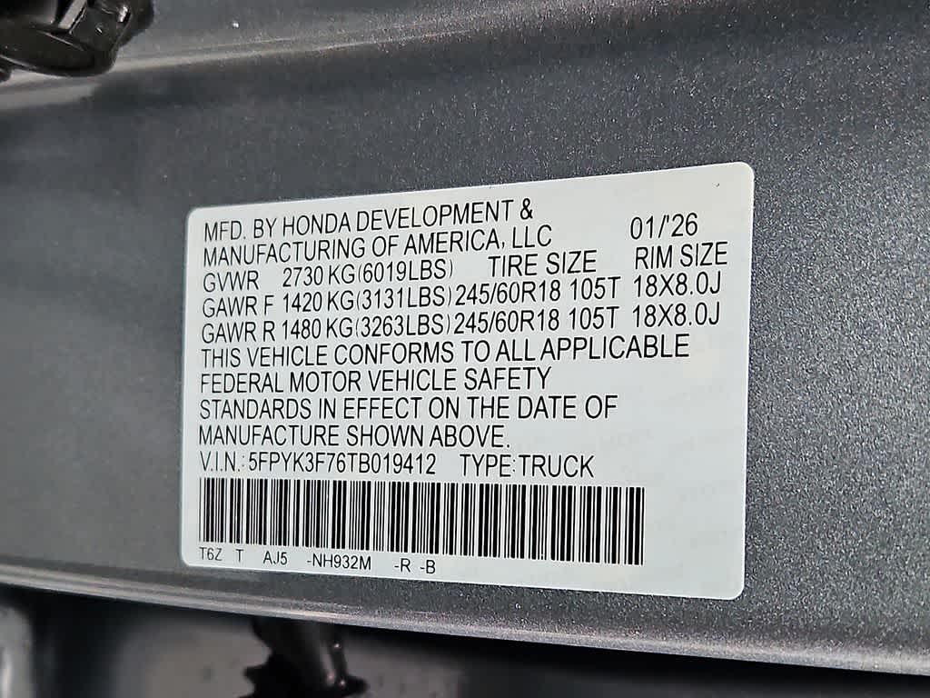 2026 Honda Ridgeline TrailSport+