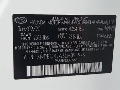 2020 Hyundai Sonata SE