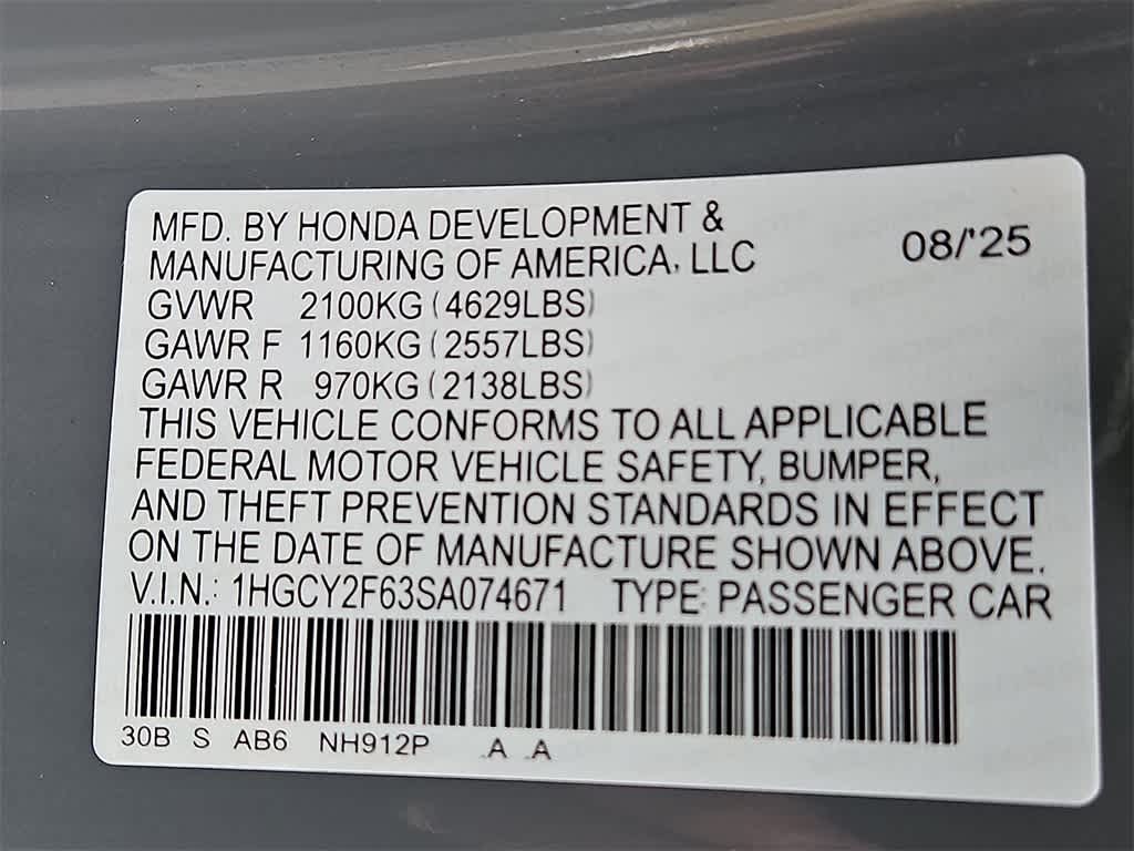 2025 Honda Accord Hybrid EX-L