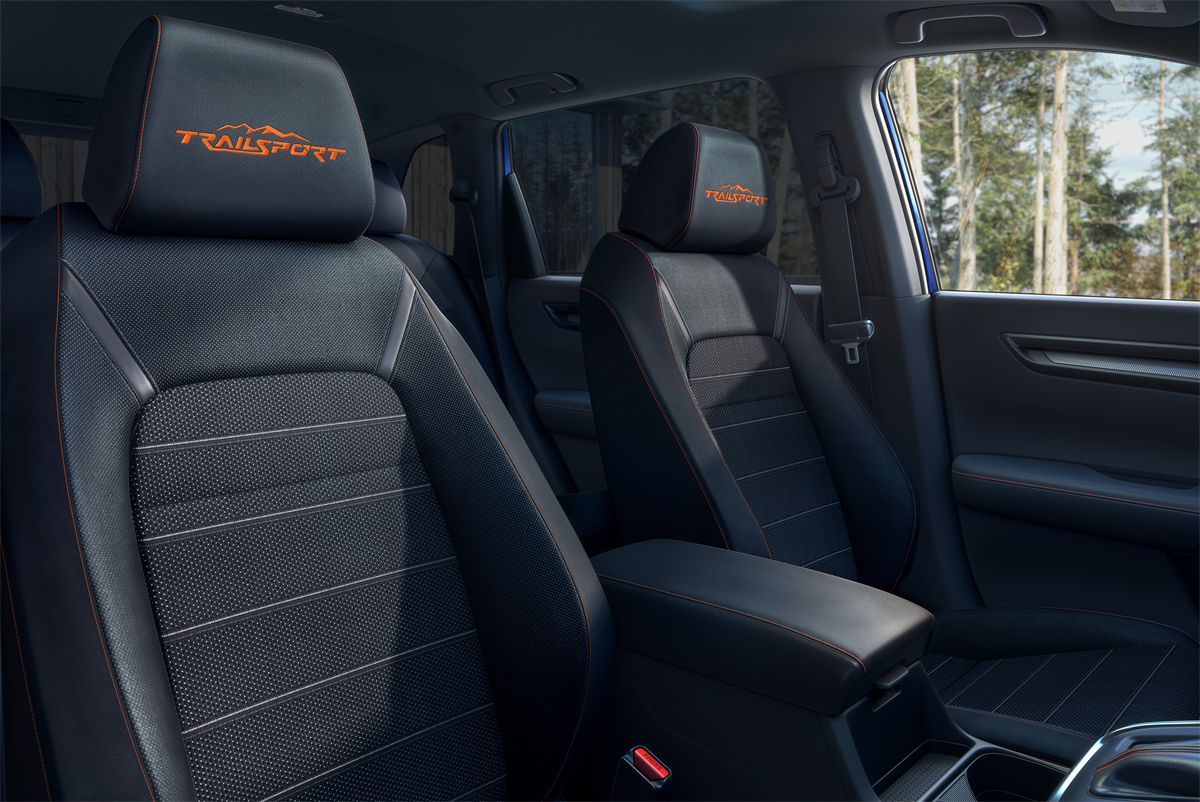 Interior cabin view showing comfortable seating of the Honda CR-V